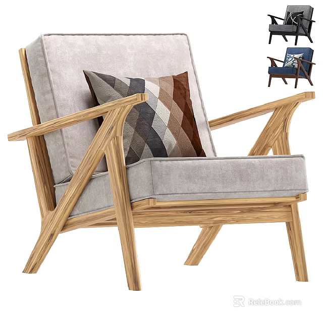 Modern Wooden Photo Frame with Decorative Design for Home Wall Decoration 3d model 