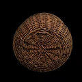 Handwoven Wicker Basket With Sturdy Handle For Everyday Household Storage Needs
