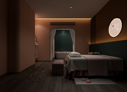 Massage Room SPA Club Room Box Foot Bathroom Beauty SPA 3d model