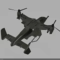 Military Combat Aircraft Weapon With Twin Propellers Sturdy Armored Body And Streamlined Design