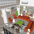 Wooden Exterior Detached Villa With Gray Roof Skylights Porch Fence And Green Grass