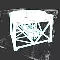 Industrial Factory Metal Frame Structure With Chain And Cage Components