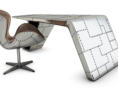 Office Desk and Chair model