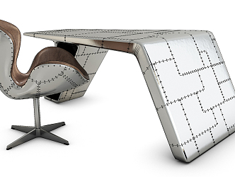 Office Desk and Chair 3d model