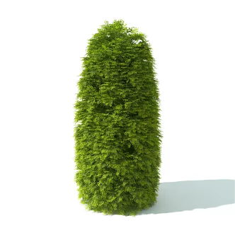 green plant greening decoration artificial pruning plant 3d model