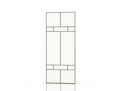 Minimalist Rectangular Panel Furniture Design With Storage Cabinet Outline Structure 3d model