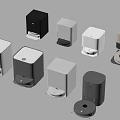 Modern sweeping robot 3d model