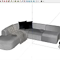 Modern Multiplayer Sofa 3d model