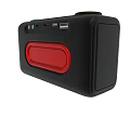Black Portable Device With Red Accent And Multiple USB Connection Ports 3d model
