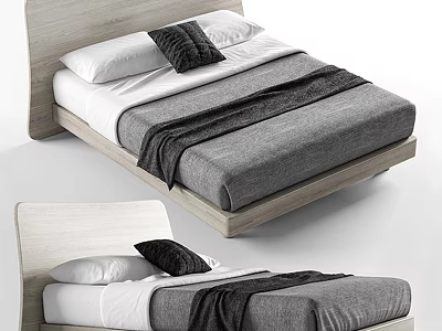Double bed 3d model