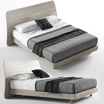 Double bed 3d model