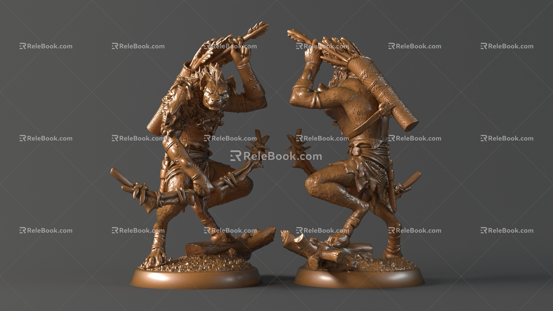 Dog Head Archer 3d model