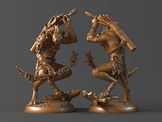 Dog Head Archer 3d model