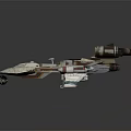 Modern fighter sci-fighter sci-fighter space fighter 3d model