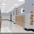 Modern Wooden Display Cabinets With Glass Doors And Illuminated Decorative Crafts