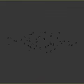Large Flock of Birds Flying in Gray Sky Forming Natural Pattern