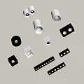 Various Design Downlights And Spotlights In White Black Colors For Home Decoration
