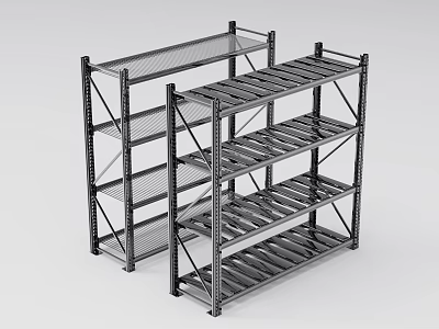 Heavy Duty Metal Shelves Ideal For Hardware Tools Storage With Multi Layer Design 3d model