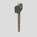 Mailbox Outdoor Mailbox Outdoor Mailbox Wood Mailbox Old-fashioned Mailbox Wood Mailbox Low Face Number Low Model Simple Model Game Video Level Realism 3d model