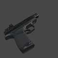 Modern Tactical Pistol With Black Metal Construction And Ergonomic Grip Design