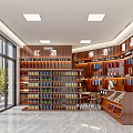 Modern Liquor And Tobacco Store Interior With Various Wines Spirits Beers On Shelves