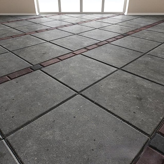 Vintage mosaic floor tiles 3d model