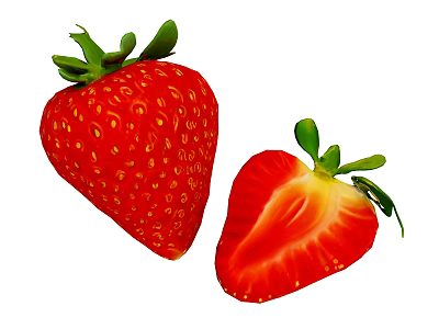 Strawberry fruit 3d model Strawberry fruit 3d model
