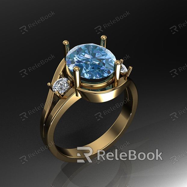 Ring Sapphire Diamond Gold Ring Wedding Ring Diamond Ring model