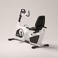 Recumbent Exercise Bike With White Black Design Digital Console And Ergonomic Seat