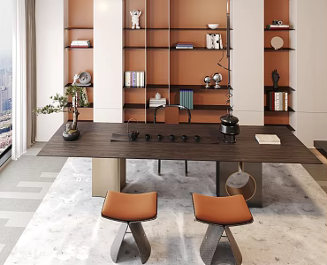 New Chinese Tea Table and Chair 3d model
