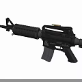 Modern Military Tactical Rifle With Detachable Magazine Barrel Grip And Sight