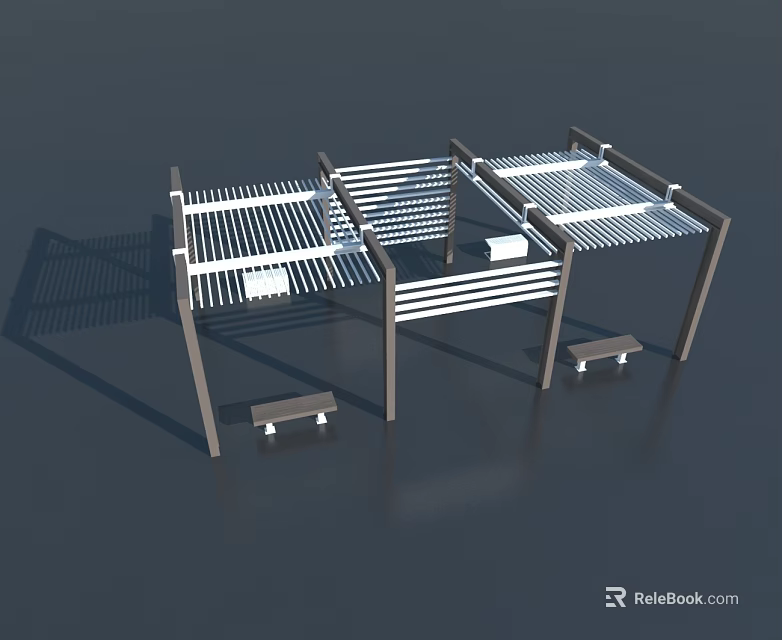 Sleek Modern Swing Door With Aluminum Frame And Transparent Panel Design 3d model