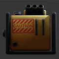 Industrial Safety Equipment With Yellow Orange Color Warning Sign Control Buttons And Display Screen