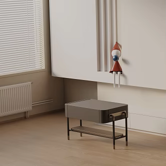 Modern Bedside Cabinet 3d model