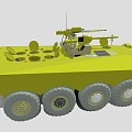 armored combat vehicle 3d model