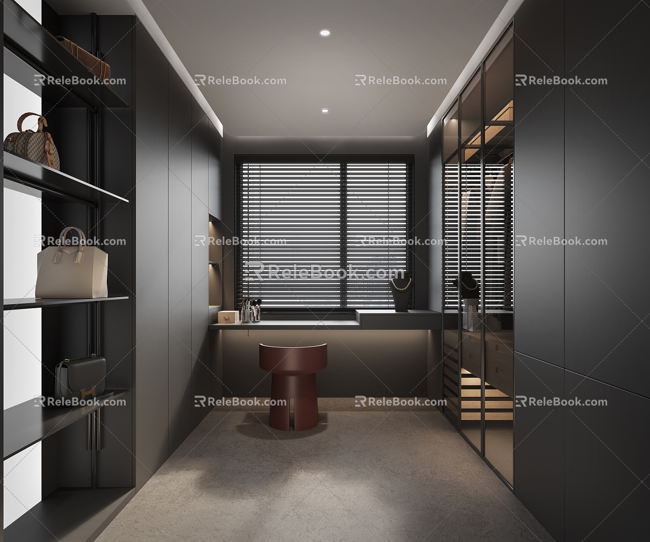 Modern Cloakroom 3d model