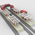 LEGO Toy Blocks Station Train Station Transport Hub 3d model