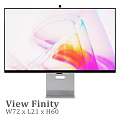 View Finity Monitor Modern Design With Vibrant Color Display Sleek Stand And Slim Bezel