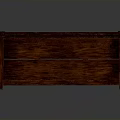 Classic Dark Wood Furniture Bench With Backrest Armrests And Sturdy Structure