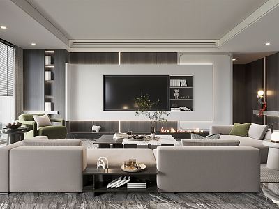 modern living room model