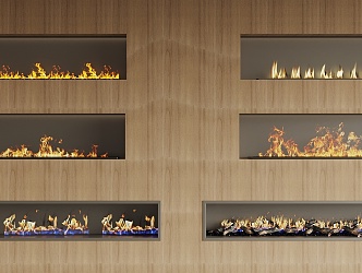 Modern Fireplace 3d model