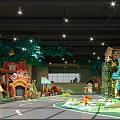 Kindergarten Indoor Playground With Tree Themed Decor And Colorful Play Structures