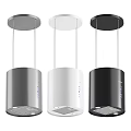 Modern Minimalist Ceiling Lights with Silver White Black Cylindrical Shade Design