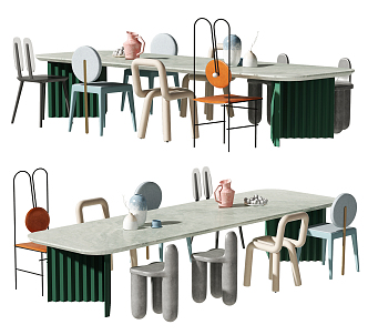 Modern Children's Table and Chair Children's Table and Chair Combination 3d model