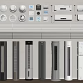 Various Types of Air Conditioners and Fans Including Wall Mounted and Floor Standing Models