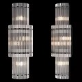 Elegant Modern Wall Lights With Crystal Strip Design And Metal Frame 3d model