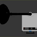 Modern Professional Equipment With White Main Body Flexible Black Arm Black Head And Stable Base