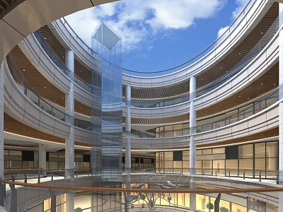 Modern shopping mall shopping mall aisle shopping mall interior 3d model