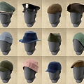 Modern hat 3d model