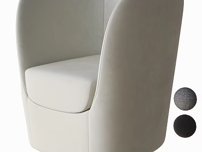 Modern Velvet Upholstered Accent Chair with Sleek Design and Multiple Color Options 3d model